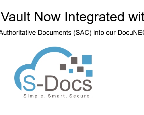 S-Docs Integrated with DocuNECT eVault